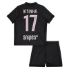 Camiseta de fútbol Paris Saint Germain Vitinha 17 Jordan Niño 4ª equipación 2025-26 Camiseta de fútbol Paris Saint Germain Vitinha 17 Jordan Niño 4ª equipación 2025-26
