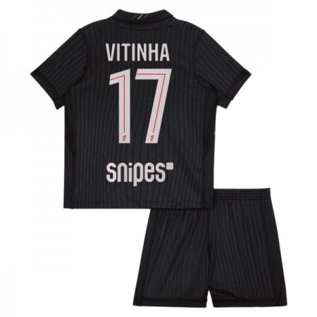 Camiseta de fútbol Paris Saint Germain Vitinha 17 Jordan Niño 4ª equipación 2025-26 Camiseta de fútbol Paris Saint Germain Vitinha 17 Jordan Niño 4ª equipación 2025-26