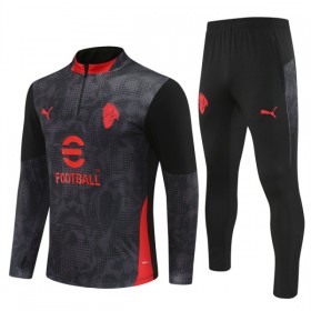 AC Milan Sudadera De Entrenamiento 2025-26 Cuarto-Cremallera Negra