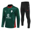AC Milan Sudadera De Entrenamiento 2025-26 Cuarto-Cremallera Verde