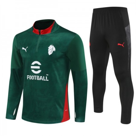 AC Milan Sudadera De Entrenamiento 2025-26 Cuarto-Cremallera Verde
