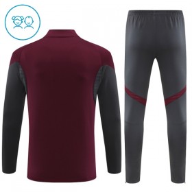 Arsenal Niño Sudadera De Entrenamiento 2025-26 Cuarto-Cremallera Roja