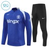 Chelsea Niño Sudadera De Entrenamiento 2025-26 Cuarto-Cremallera Azul