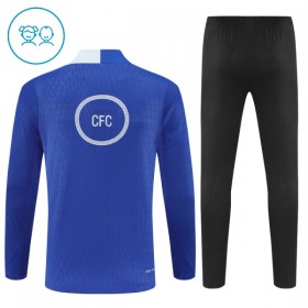 Chelsea Niño Sudadera De Entrenamiento 2025-26 Cuarto-Cremallera Azul