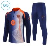 FC Barcelona Niño Sudadera De Entrenamiento 2025-26 Cuarto-Cremallera Azul FC Barcelona Niño Sudadera De Entrenamiento 2025-26 Cuarto-Cremallera Azul