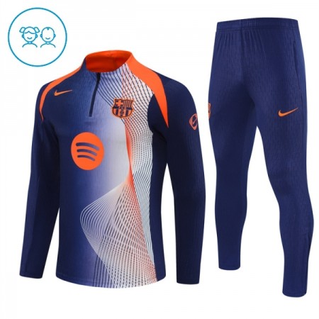 FC Barcelona Niño Sudadera De Entrenamiento 2025-26 Cuarto-Cremallera Azul FC Barcelona Niño Sudadera De Entrenamiento 2025-26 Cuarto-Cremallera Azul