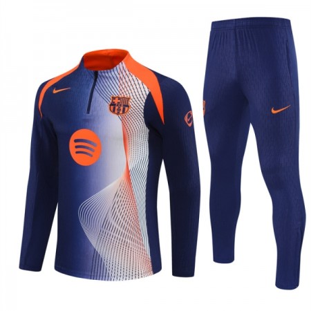 FC Barcelona Sudadera De Entrenamiento 2025-26 Cuarto-Cremallera Azul FC Barcelona Sudadera De Entrenamiento 2025-26 Cuarto-Cremallera Azul
