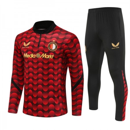 Feyenoord Rotterdam Sudadera De Entrenamiento 2025-26 Cuarto-Cremallera Roja Feyenoord Rotterdam Sudadera De Entrenamiento 2025-26 Cuarto-Cremallera Roja