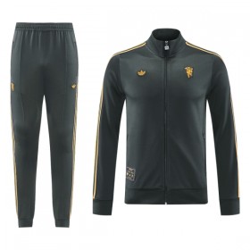 Manchester United Chaqueta De Entrenamiento Trajes 2025-26 Negra
