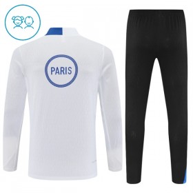 Paris Saint Germain Niño Sudadera De Entrenamiento 2025-26 Cuarto-Cremallera Blanca