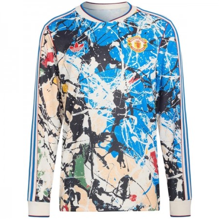 Camiseta de fútbol Manchester United Stone Roses 2025-26 Manga Larga Camiseta de fútbol Manchester United Stone Roses 2025-26 Manga Larga