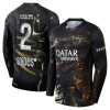 Camiseta de fútbol Paris Saint Germain Hakimi 2 Night Edition 2025-26 Manga Larga
