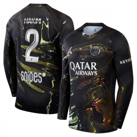 Camiseta de fútbol Paris Saint Germain Hakimi 2 Night Edition 2025-26 Manga Larga