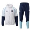 Argentina Chaqueta De Entrenamiento Con Capucha 2026-27 Blanca