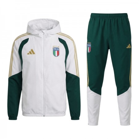 Italia Chaqueta De Entrenamiento Con Capucha 2026-27 Blanca
