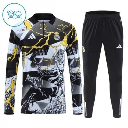 Real Madrid Marvel Niño Sudadera De Entrenamiento 2026-27 Cuarto-Cremallera Negra