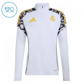Real Madrid Niño Sudadera De Entrenamiento 2026-27 Cuarto-Cremallera Blanca