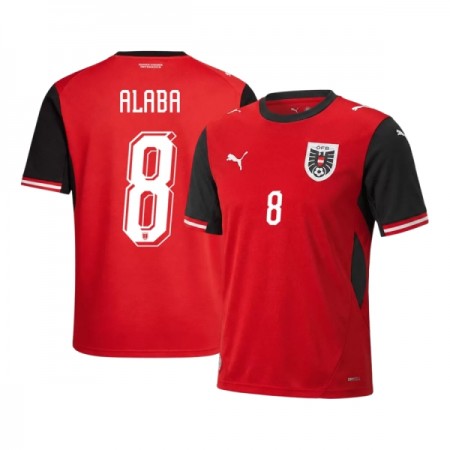 Camiseta de fútbol Austria Alaba 8 1ª equipación Copa Mundial 2026 Camiseta de fútbol Austria Alaba 8 1ª equipación Copa Mundial 2026