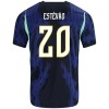 Camiseta de fútbol Brasil Estevao 20 2ª equipación Copa Mundial 2026