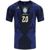 Camiseta de fútbol Brasil Estevao 20 2ª equipación Copa Mundial 2026