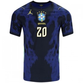 Camiseta de fútbol Brasil Estevao 20 2ª equipación Copa Mundial 2026
