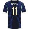 Camiseta de fútbol Brasil Raphinha 11 2ª equipación Copa Mundial 2026 Camiseta de fútbol Brasil Raphinha 11 2ª equipación Copa Mundial 2026