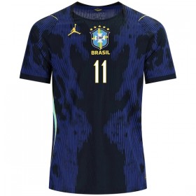 Camiseta de fútbol Brasil Raphinha 11 2ª equipación Copa Mundial 2026
