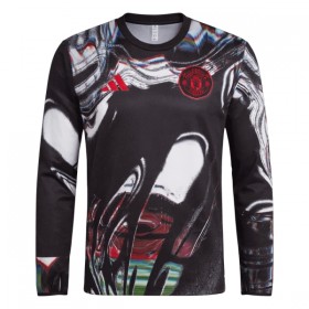 Camiseta de fútbol Manchester United Pre-Match 2025-26 Manga Larga