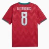 Camiseta de fútbol Portugal B. Fernandes 8 1ª equipación Copa Mundial 2026