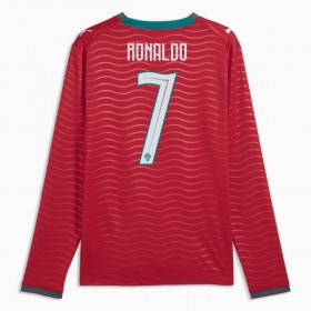 Camiseta de fútbol Portugal Ronaldo 7 1ª equipación Copa Mundial 2026 Manga Larga