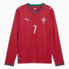 Camiseta de fútbol Portugal Ronaldo 7 1ª equipación Copa Mundial 2026 Manga Larga