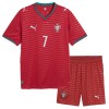 Camiseta de fútbol Portugal Ronaldo 7 Niño 1ª equipación Copa Mundial 2026