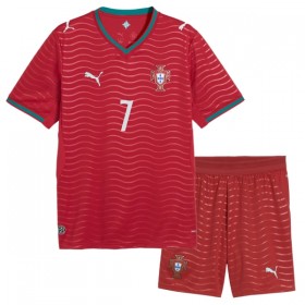 Camiseta de fútbol Portugal Ronaldo 7 Niño 1ª equipación Copa Mundial 2026