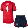 Camiseta de fútbol Inglaterra Rice 4 Niño 2ª equipación Copa Mundial 2026 Camiseta de fútbol Inglaterra Rice 4 Niño 2ª equipación Copa Mundial 2026