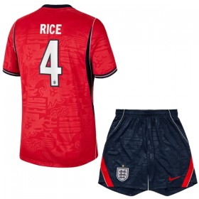 Camiseta de fútbol Inglaterra Rice 4 Niño 2ª equipación Copa Mundial 2026