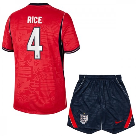 Camiseta de fútbol Inglaterra Rice 4 Niño 2ª equipación Copa Mundial 2026 Camiseta de fútbol Inglaterra Rice 4 Niño 2ª equipación Copa Mundial 2026