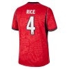 Camiseta de fútbol Inglaterra Rice 4 Niño 2ª equipación Copa Mundial 2026