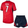Camiseta de fútbol Inglaterra Saka 7 Niño 2ª equipación Copa Mundial 2026 Camiseta de fútbol Inglaterra Saka 7 Niño 2ª equipación Copa Mundial 2026