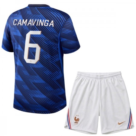 Camiseta de fútbol Francia Camavinga 6 Niño 1ª equipación Copa Mundial 2026 Camiseta de fútbol Francia Camavinga 6 Niño 1ª equipación Copa Mundial 2026