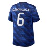 Camiseta de fútbol Francia Camavinga 6 Niño 1ª equipación Copa Mundial 2026