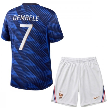 Camiseta de fútbol Francia O. Dembele 7 Niño 1ª equipación Copa Mundial 2026 Camiseta de fútbol Francia O. Dembele 7 Niño 1ª equipación Copa Mundial 2026