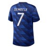 Camiseta de fútbol Francia O. Dembele 7 Niño 1ª equipación Copa Mundial 2026