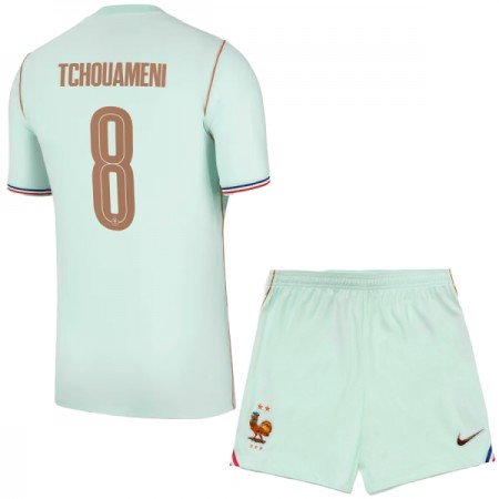 Camiseta de fútbol Francia Tchouameni 8 Niño 2ª equipación Copa Mundial 2026