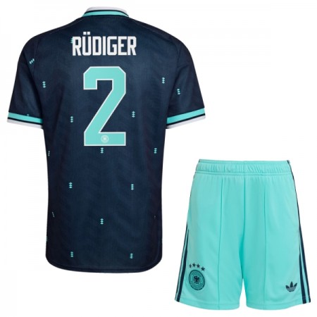 Camiseta de fútbol Alemania Rudiger 2 Niño 2ª equipación Copa Mundial 2026