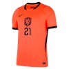 Camiseta de fútbol Países Bajos Frenkie de Jong 21 1ª equipación Copa Mundial 2026