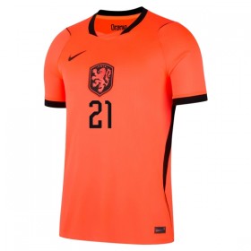 Camiseta de fútbol Países Bajos Frenkie de Jong 21 Niño 1ª equipación Copa Mundial 2026