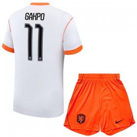 Camiseta de fútbol Países Bajos Gakpo 11 Niño 2ª equipación Copa Mundial 2026