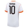 Camiseta de fútbol Países Bajos Memphis 10 2ª equipación Copa Mundial 2026 Camiseta de fútbol Países Bajos Memphis 10 2ª equipación Copa Mundial 2026