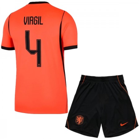 Camiseta de fútbol Países Bajos Virgil 4 Niño 1ª equipación Copa Mundial 2026 Camiseta de fútbol Países Bajos Virgil 4 Niño 1ª equipación Copa Mundial 2026