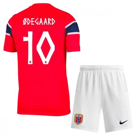 Camiseta de fútbol Noruega Odegaard 10 Niño 1ª equipación Copa Mundial 2026 Camiseta de fútbol Noruega Odegaard 10 Niño 1ª equipación Copa Mundial 2026